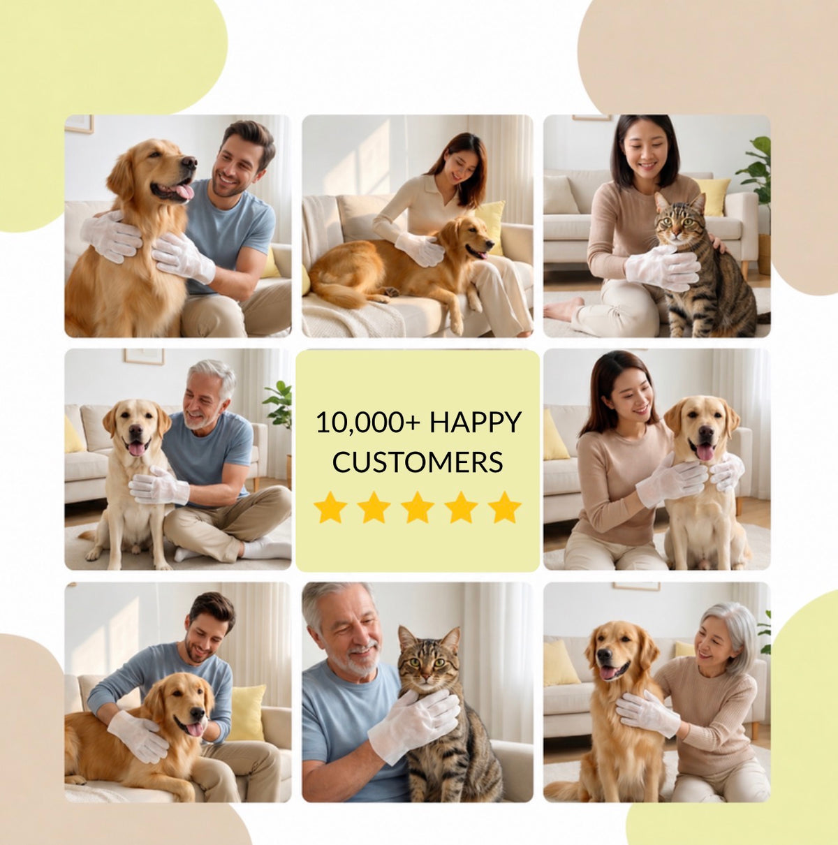 Instant Pet Cleaning Gloves