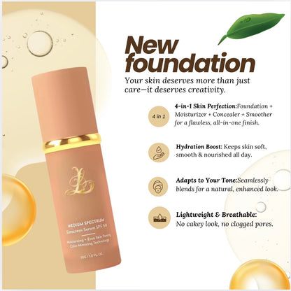 4-in-1 color changing  foundation