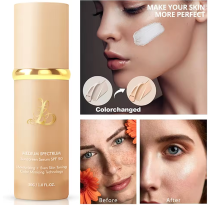 4-in-1 color changing  foundation